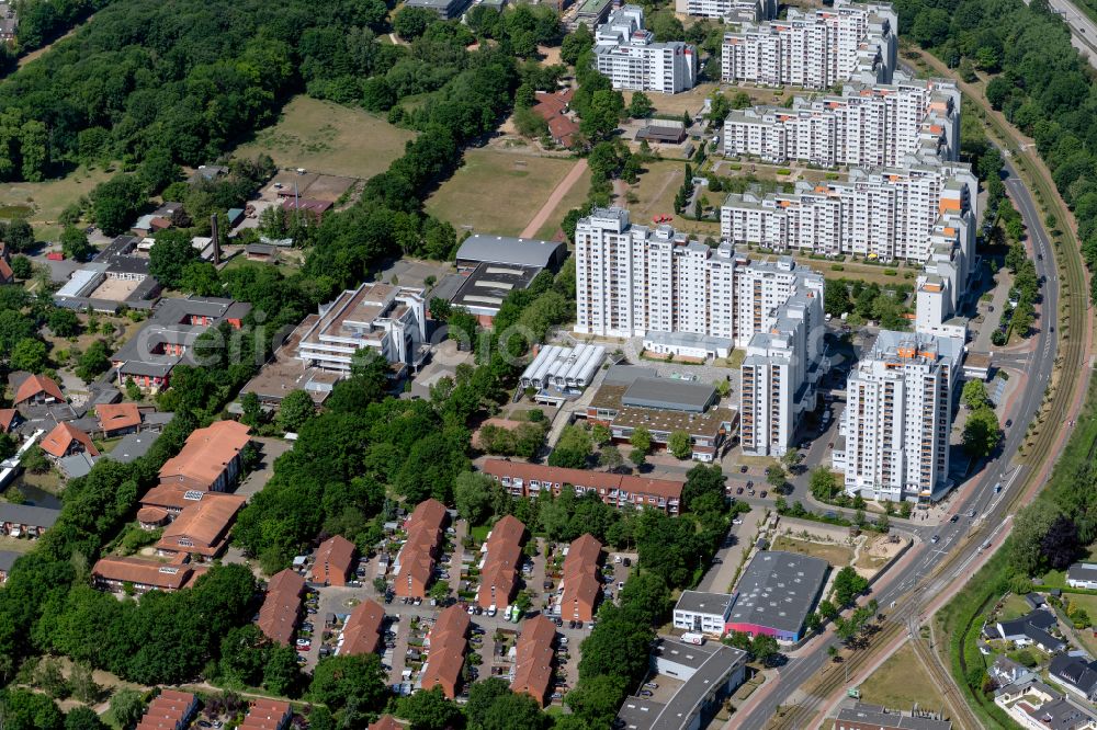 Aerial image Bremen - Outskirts residential in the district Tenever in Bremen, Germany