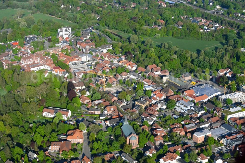 Aerial image Rotenburg (Wümme) - Outskirts residential in Rotenburg (Wuemme) in the state Lower Saxony, Germany