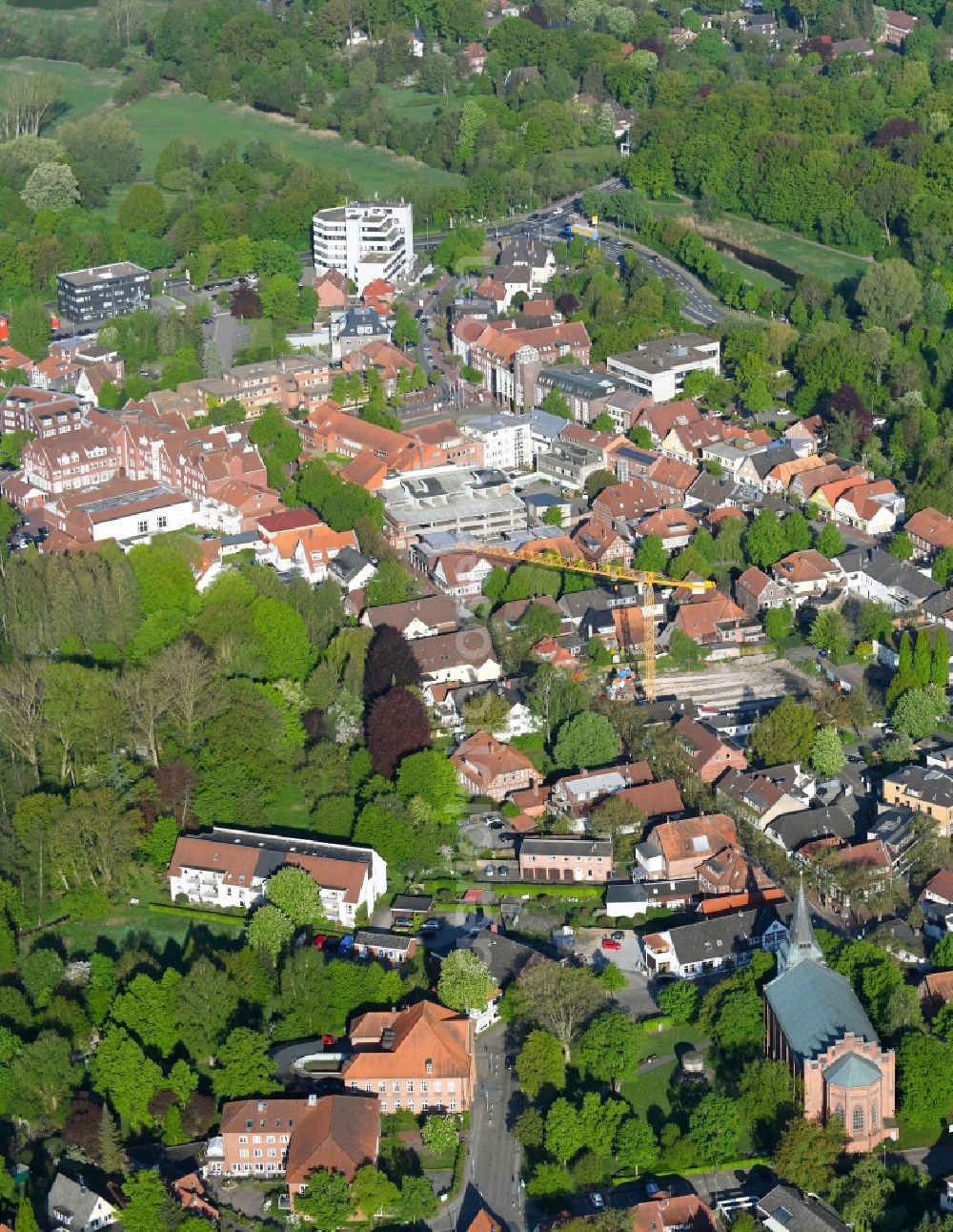 Aerial photograph Rotenburg (Wümme) - Outskirts residential in Rotenburg (Wuemme) in the state Lower Saxony, Germany