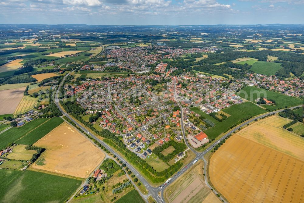 Aerial image Sassenberg - Outskirts residential in Sassenberg in the state North Rhine-Westphalia, Germany