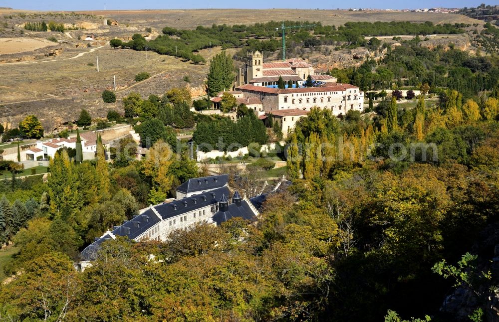 Segovia from the bird's eye view: Outskirts residential in Segovia in Castilla y LeA?n, Spain