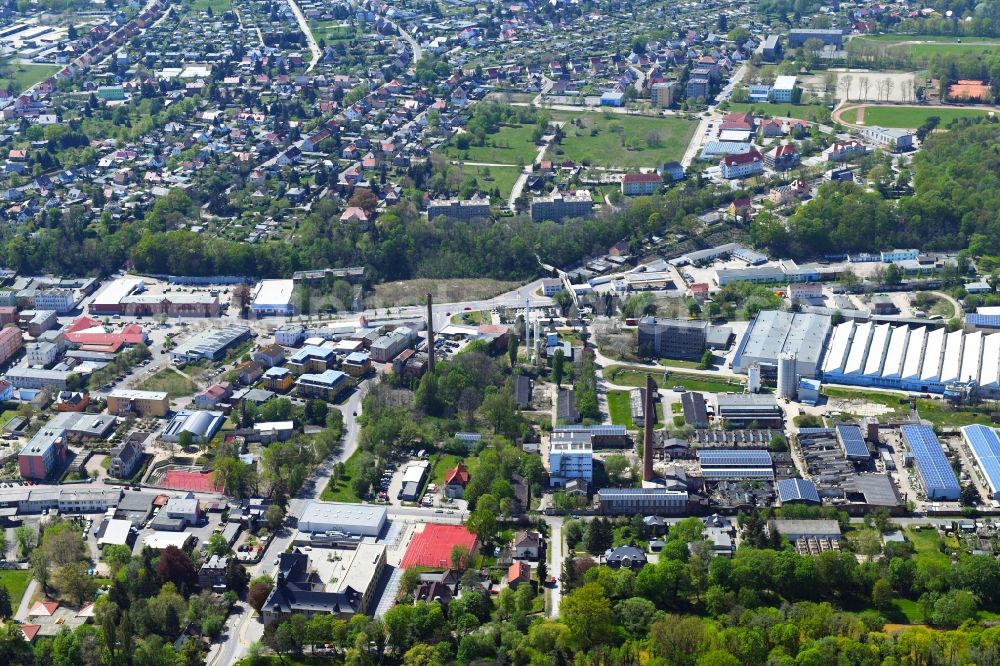 Spremberg from the bird's eye view: Outskirts residential in Spremberg in the state Brandenburg, Germany