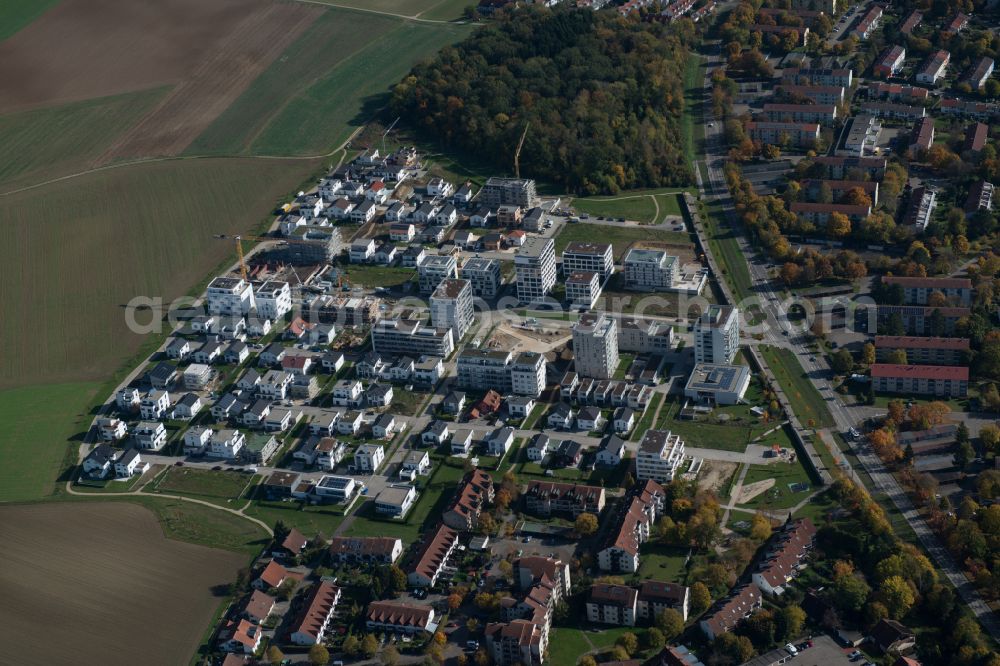 Thalfingen from the bird's eye view: Outskirts residential in Thalfingen in the state Baden-Wuerttemberg, Germany