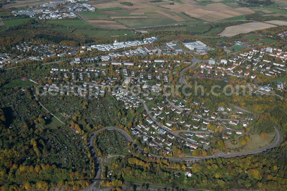 Aerial photograph Thalfingen - Outskirts residential in Thalfingen in the state Baden-Wuerttemberg, Germany