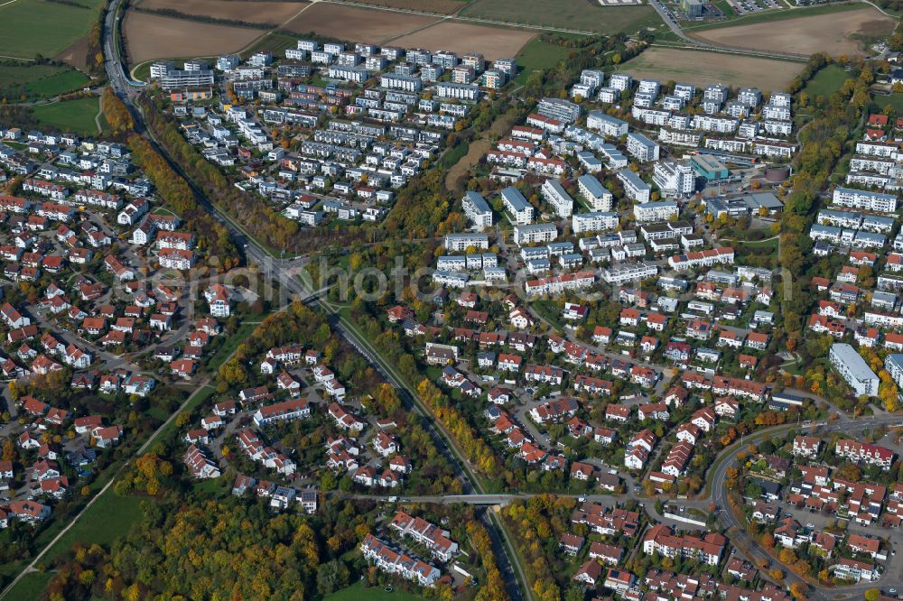 Aerial photograph Thalfingen - Outskirts residential in Thalfingen in the state Baden-Wuerttemberg, Germany