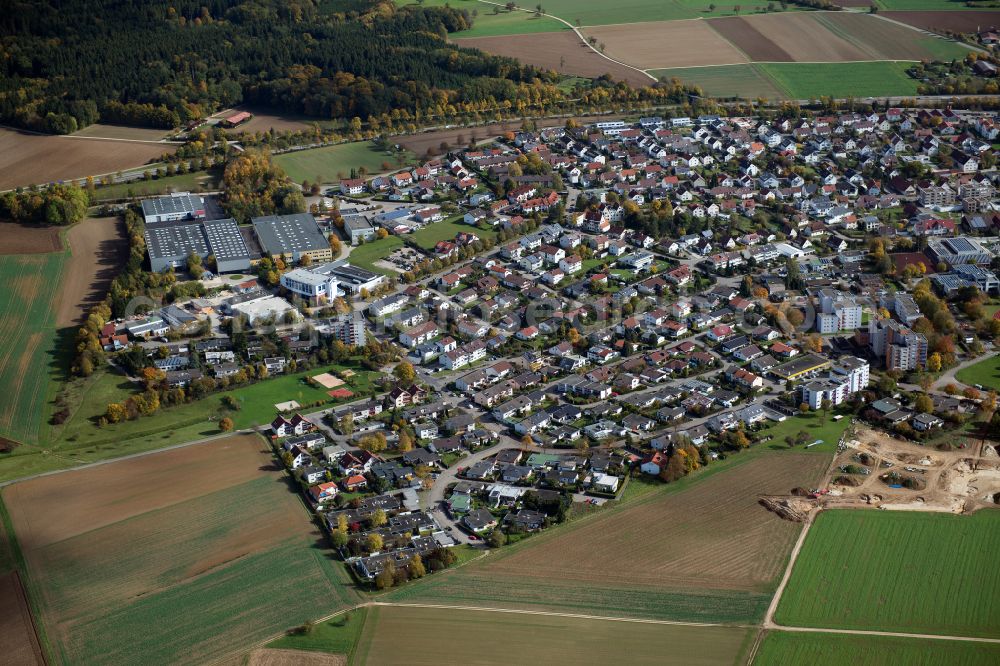 Tomerdingen from above - Outskirts residential in Tomerdingen in the state Baden-Wuerttemberg, Germany