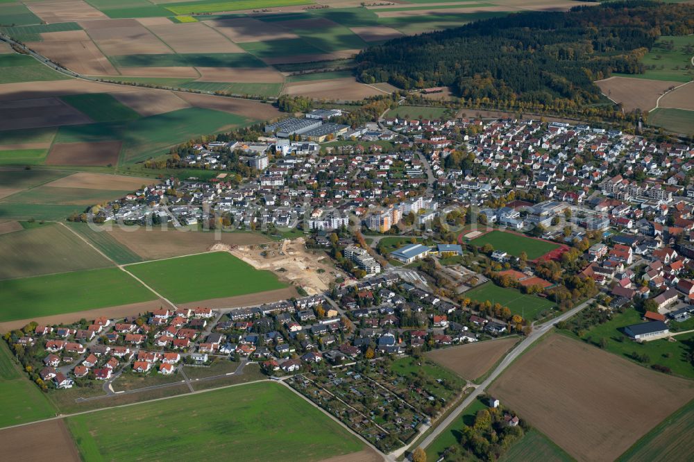 Tomerdingen from above - Outskirts residential in Tomerdingen in the state Baden-Wuerttemberg, Germany