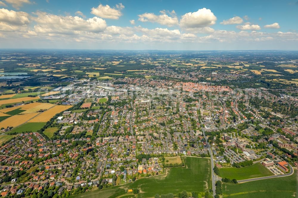 Aerial photograph Warendorf - Outskirts residential in Warendorf in the state North Rhine-Westphalia, Germany