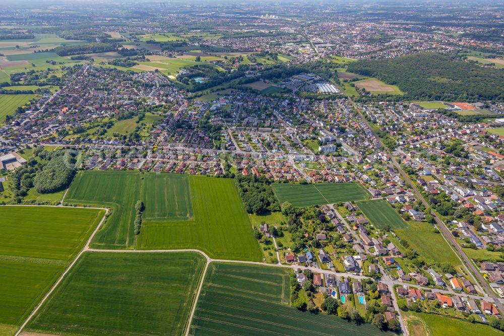 Aerial image Westtünnen - Outskirts residential in Westtünnen in the state North Rhine-Westphalia, Germany