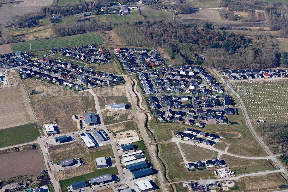 Aerial image Wildeshausen - Outskirts residential in Wildeshausen in the state Lower Saxony, Germany