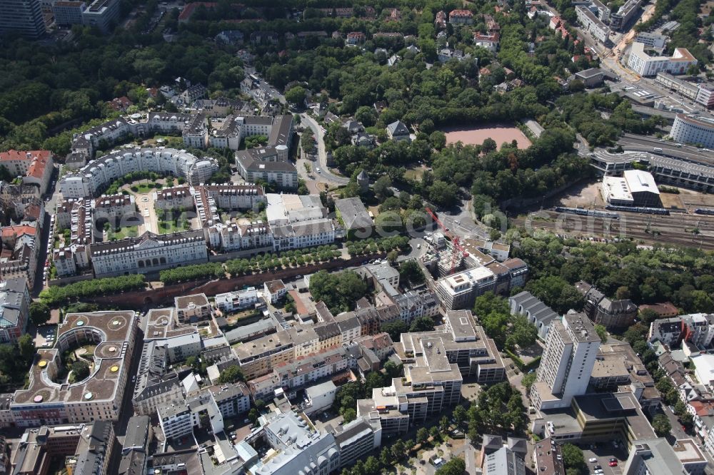 Mainz from the bird's eye view: District Altstadt with the Kaestrich in the city in Mainz in the state Rhineland-Palatinate