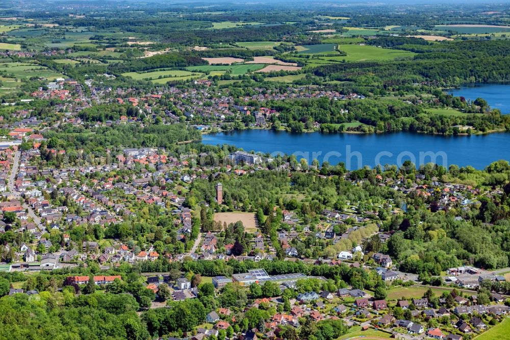 Malente from above - Part of town bath Malente-Gremsmuehlen in Malente in the federal state Schleswig-Holstein