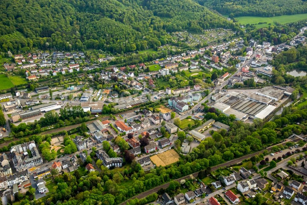 Aerial photograph Hagen - District Baukloh in the city in Hagen in the state North Rhine-Westphalia