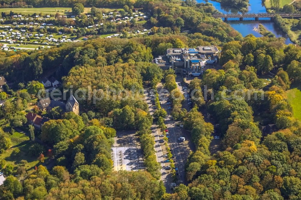 Aerial photograph Syburg - District Blick with Spielbank Hohensyburg along the Hohensyburgstrasse in the city in Syburg in the state North Rhine-Westphalia, Germany