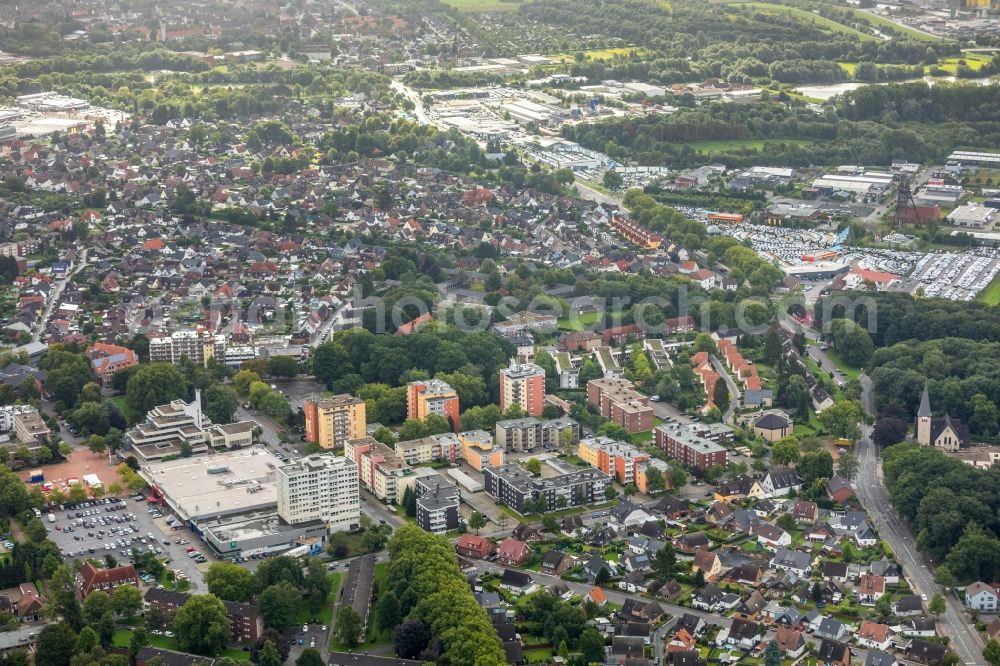 Aerial image Hamm - District Bockum-Hoevel in the city in Hamm in the state North Rhine-Westphalia, Germany