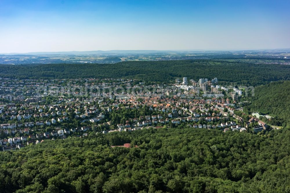 Aerial image Stuttgart - District Botnang in the city in Stuttgart in the state Baden-Wuerttemberg