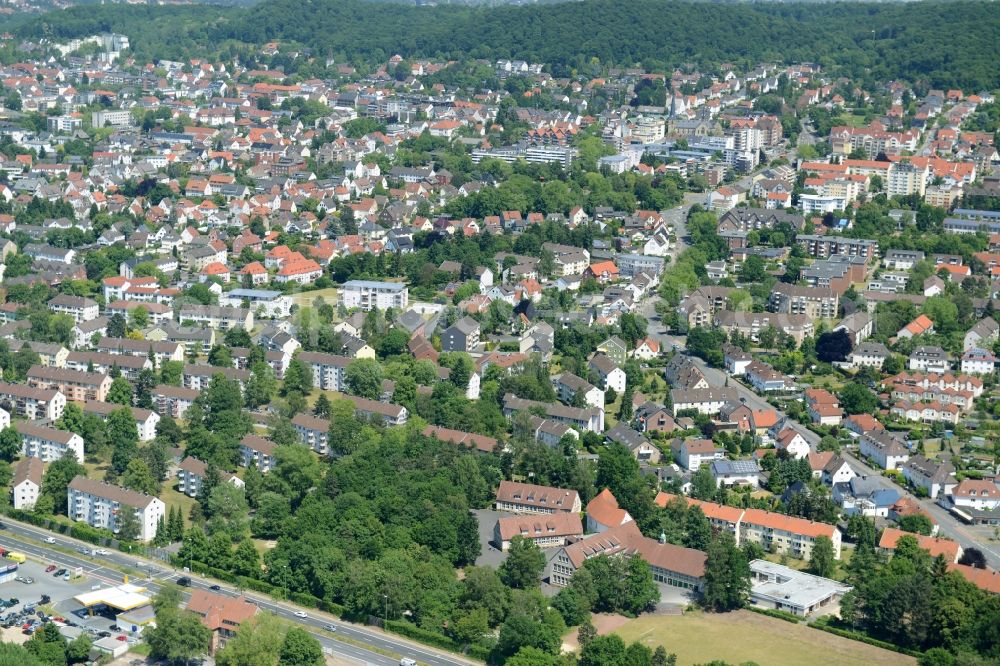 Aerial image Bielefeld - District Brackwede in the city in Bielefeld in the state North Rhine-Westphalia