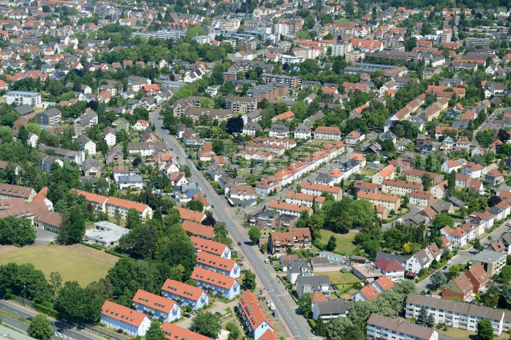 Bielefeld from above - District Brackwede in the city in Bielefeld in the state North Rhine-Westphalia