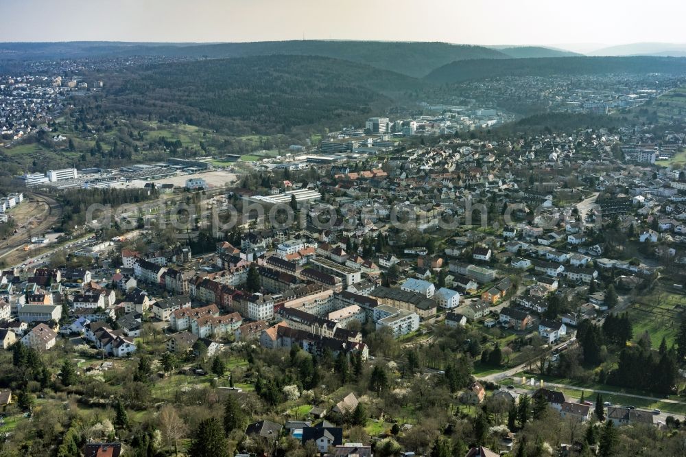 Aerial photograph Pforzheim - District Broetzingen in the city in Pforzheim in the state Baden-Wuerttemberg