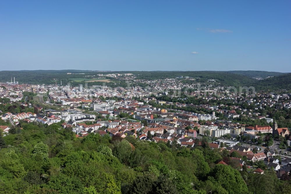 Aerial photograph Pforzheim - District Broetzingen in the city in Pforzheim in the state Baden-Wuerttemberg