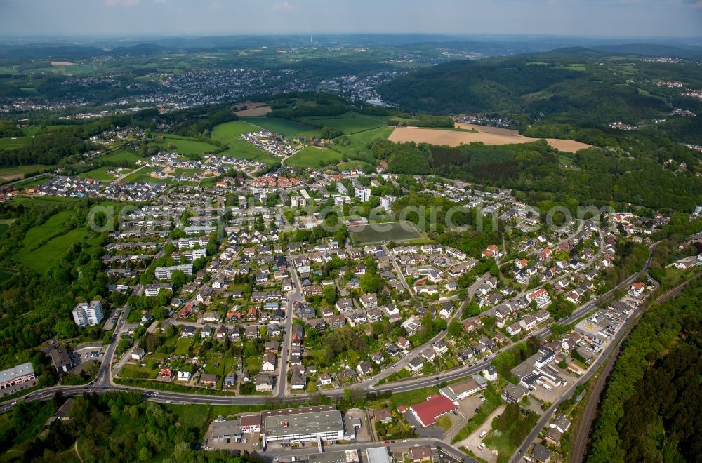 Ennepetal from above - District Buettenberg in the city in Ennepetal in the state North Rhine-Westphalia