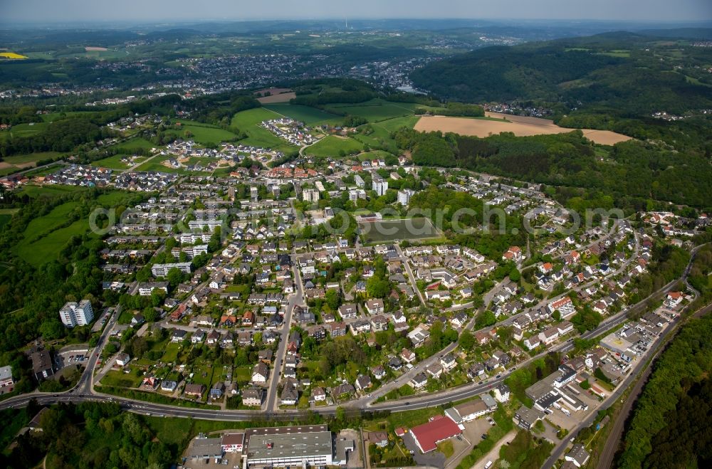 Ennepetal from the bird's eye view: District Buettenberg in the city in Ennepetal in the state North Rhine-Westphalia