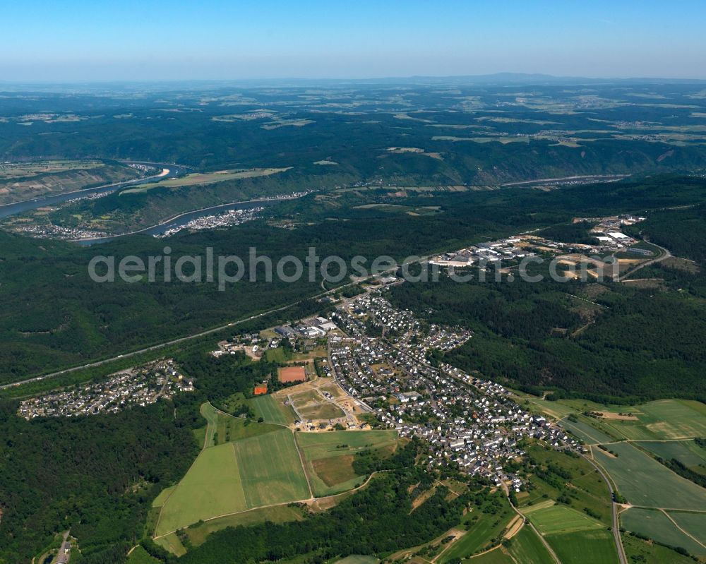 Boppard from the bird's eye view: District in the city in Buchholz, Boppard in the state Rhineland-Palatinate