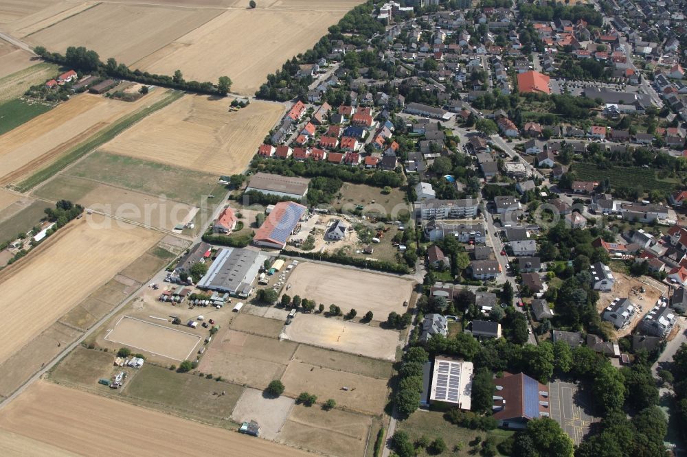 Mainz from above - District Ebersheim in the city in Mainz in the state Rhineland-Palatinate