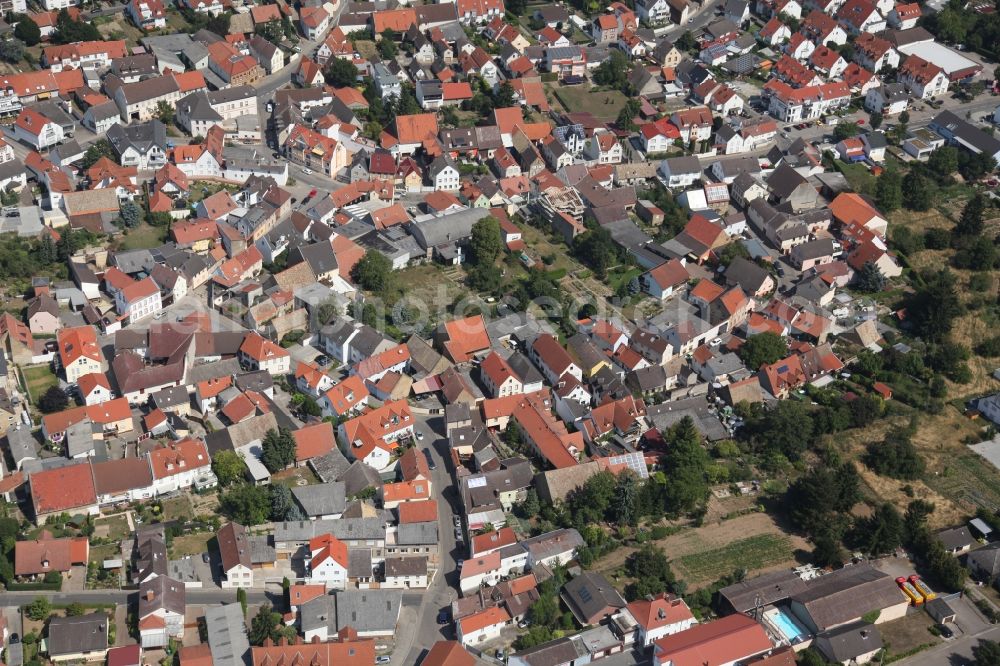 Aerial photograph Mainz - District Ebersheim in the city in Mainz in the state Rhineland-Palatinate