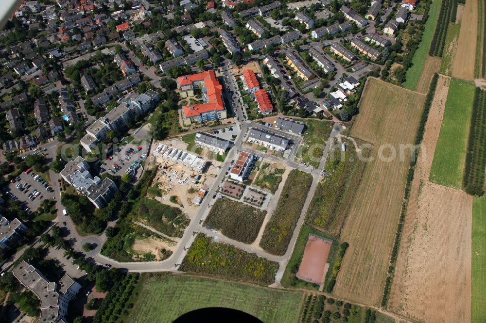 Mainz from the bird's eye view: Finthen district in the city of Mainz in Rhineland-Palatinate