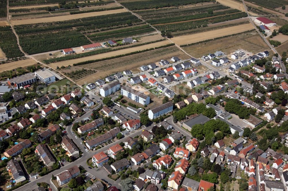 Aerial photograph Mainz - District Finthen in the city in Mainz in the state Rhineland-Palatinate