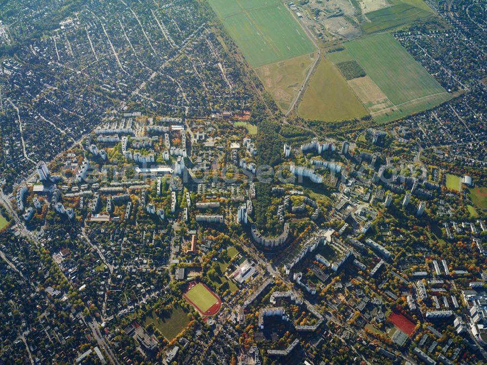 Berlin from above - District Gropiusstadt in the city in Berlin in Germany