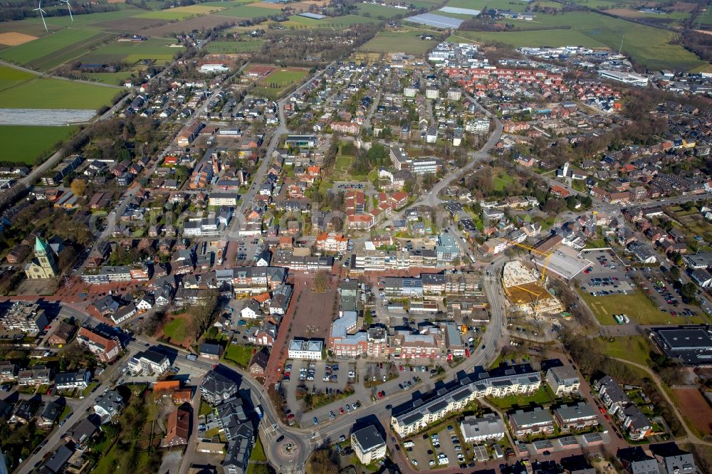 Aerial image Bottrop - District Kirchhellen in the city Bottrop in the state North Rhine-Westphalia