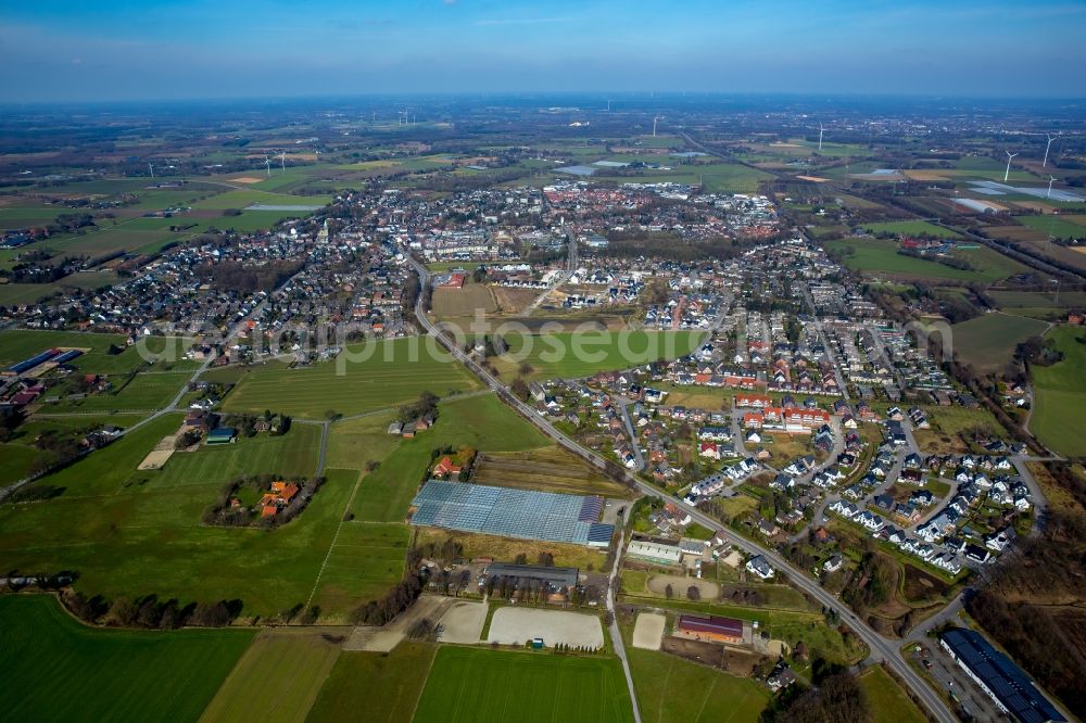 Aerial photograph Bottrop - District Kirchhellen in the city Bottrop in the state North Rhine-Westphalia