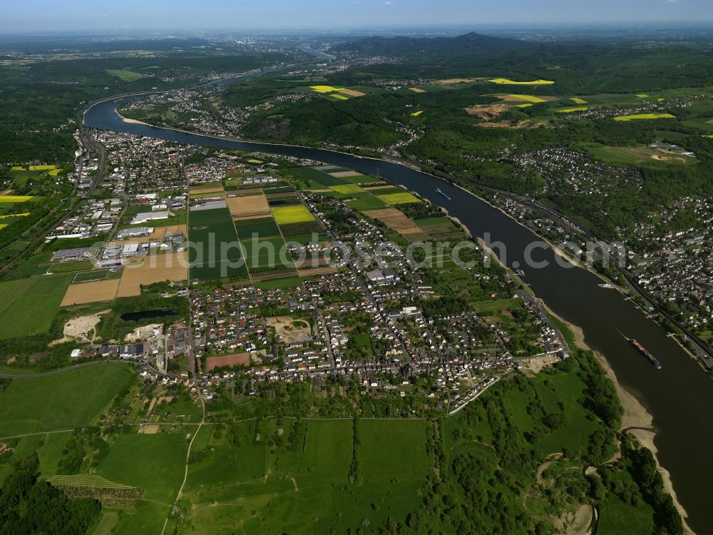 Aerial image Remagen Kripp - District Kripp in Remagen in Rhineland-Palatinate