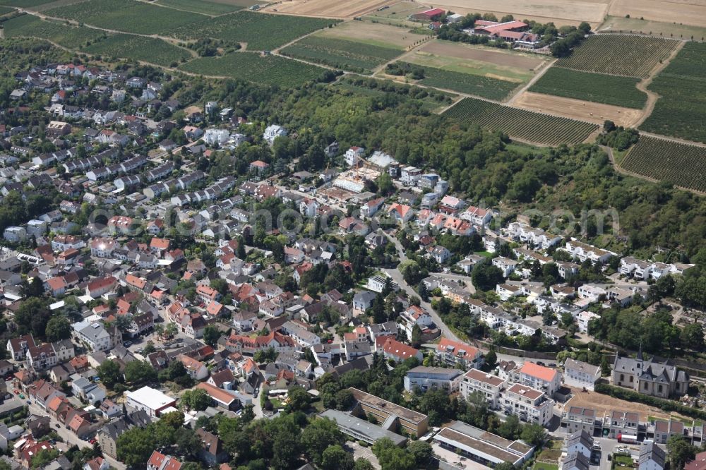 Aerial image Mainz - District Laubenheim in the city in Mainz in the state Rhineland-Palatinate