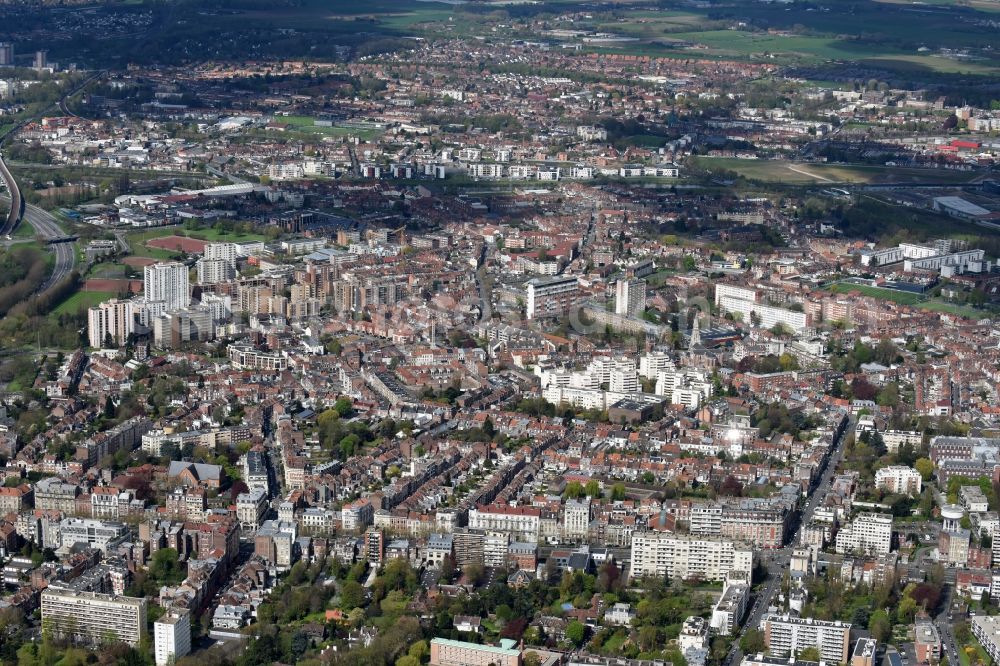 Aerial image Lille - District La Madeleine in the city in Lille in Nord-Pas-de-Calais Picardy, France