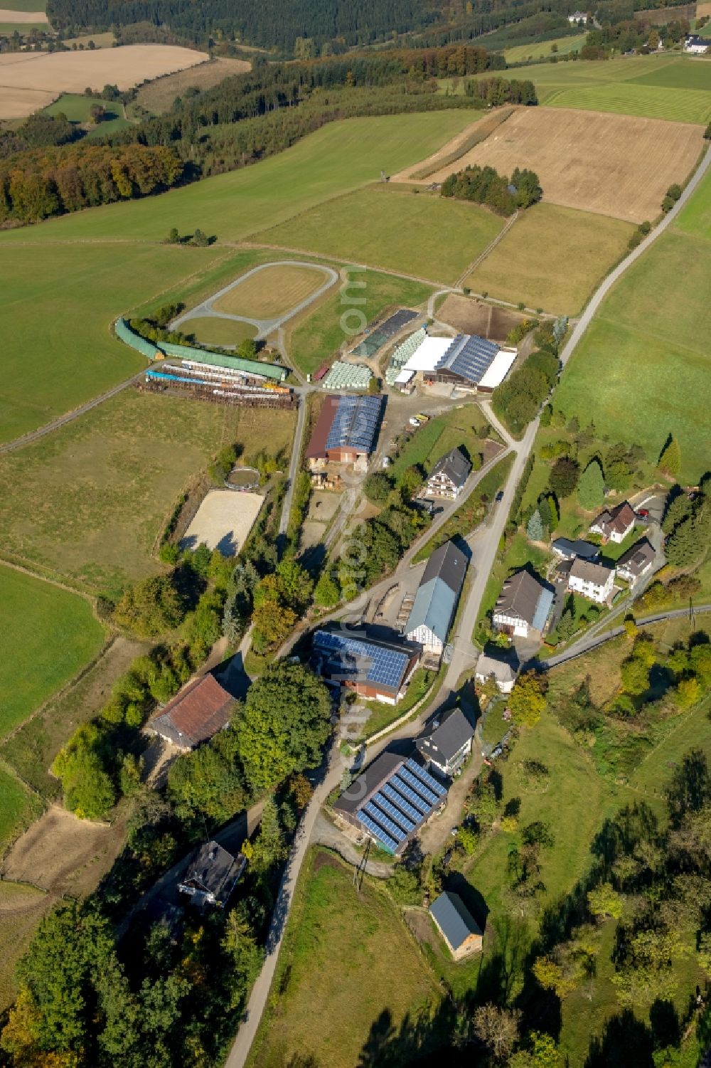 Aerial image Meschede - District Mosebolle in Meschede in the state North Rhine-Westphalia