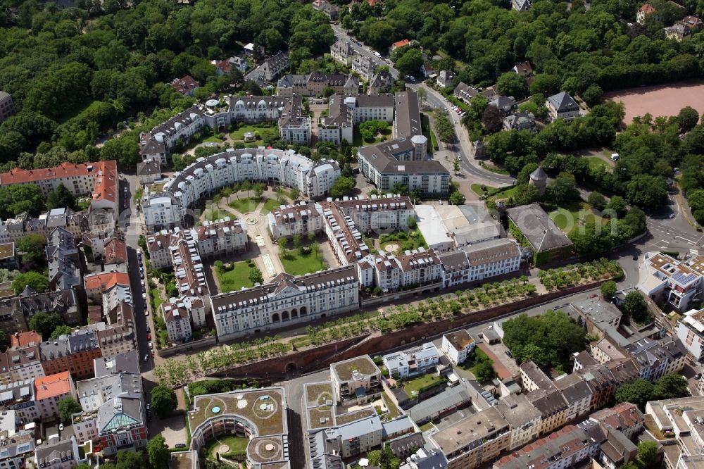 Aerial image Mainz - District Oberstadt with the Kaestrich in the city in Mainz in the state Rhineland-Palatinate