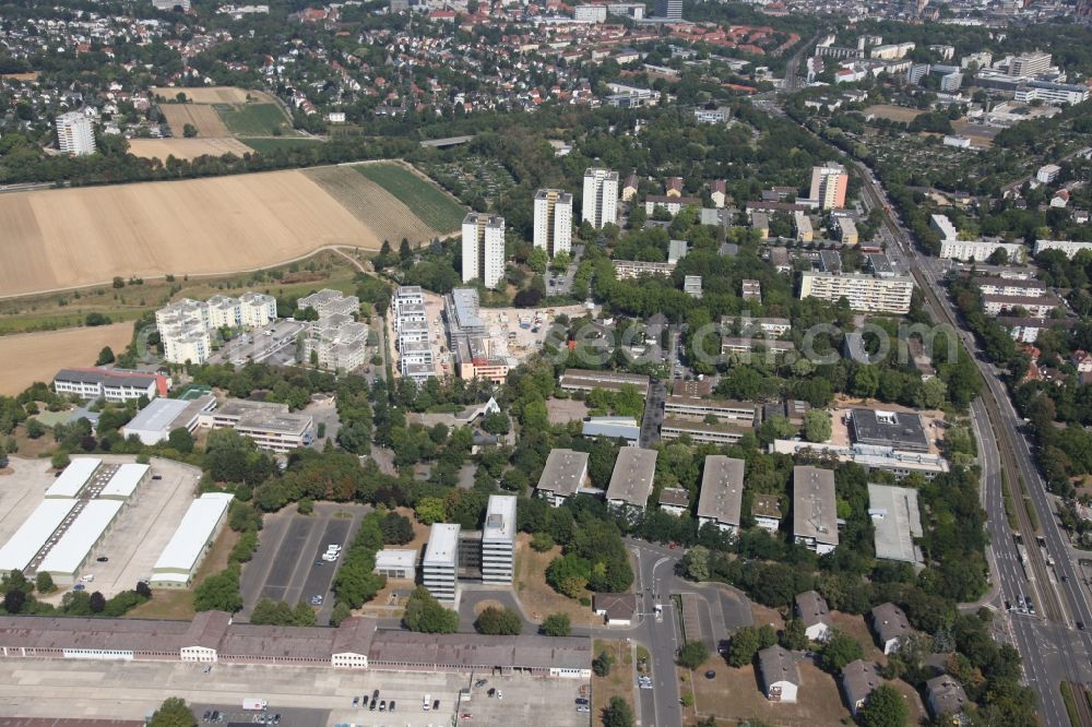 Mainz from the bird's eye view: District Oberstadt in the city in Mainz in the state Rhineland-Palatinate