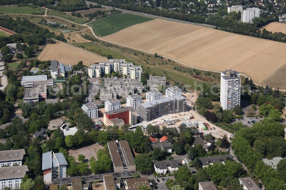 Aerial image Mainz - District Oberstadt in the city in Mainz in the state Rhineland-Palatinate