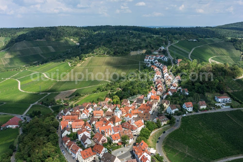 Aerial image Stuttgart - District Rotenberg in the city in Stuttgart in the state Baden-Wuerttemberg