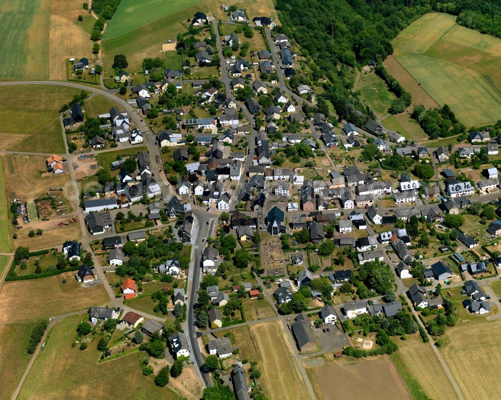 Bad Bertrich OT Kennfus from above - District in the city in Bad Bertrich OT Kennfus in the state Rhineland-Palatinate