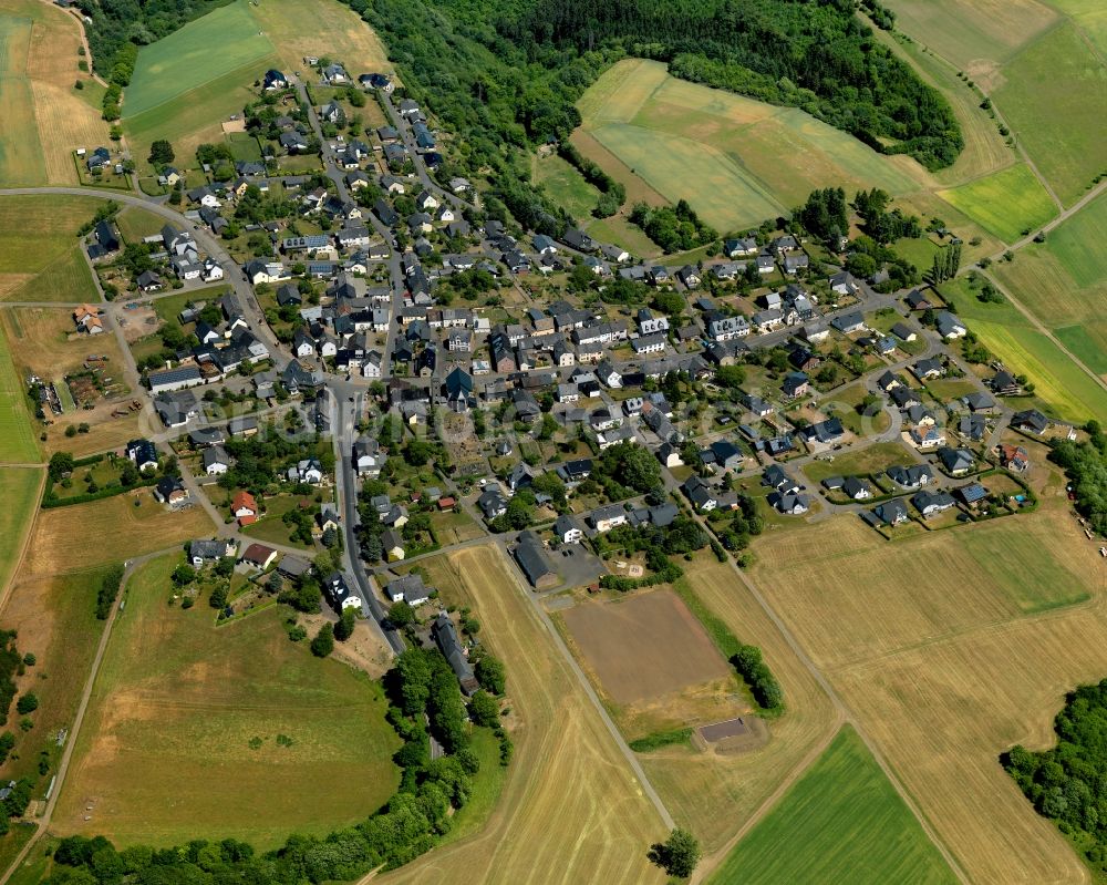 Bad Bertrich OT Kennfus from the bird's eye view: District in the city in Bad Bertrich OT Kennfus in the state Rhineland-Palatinate