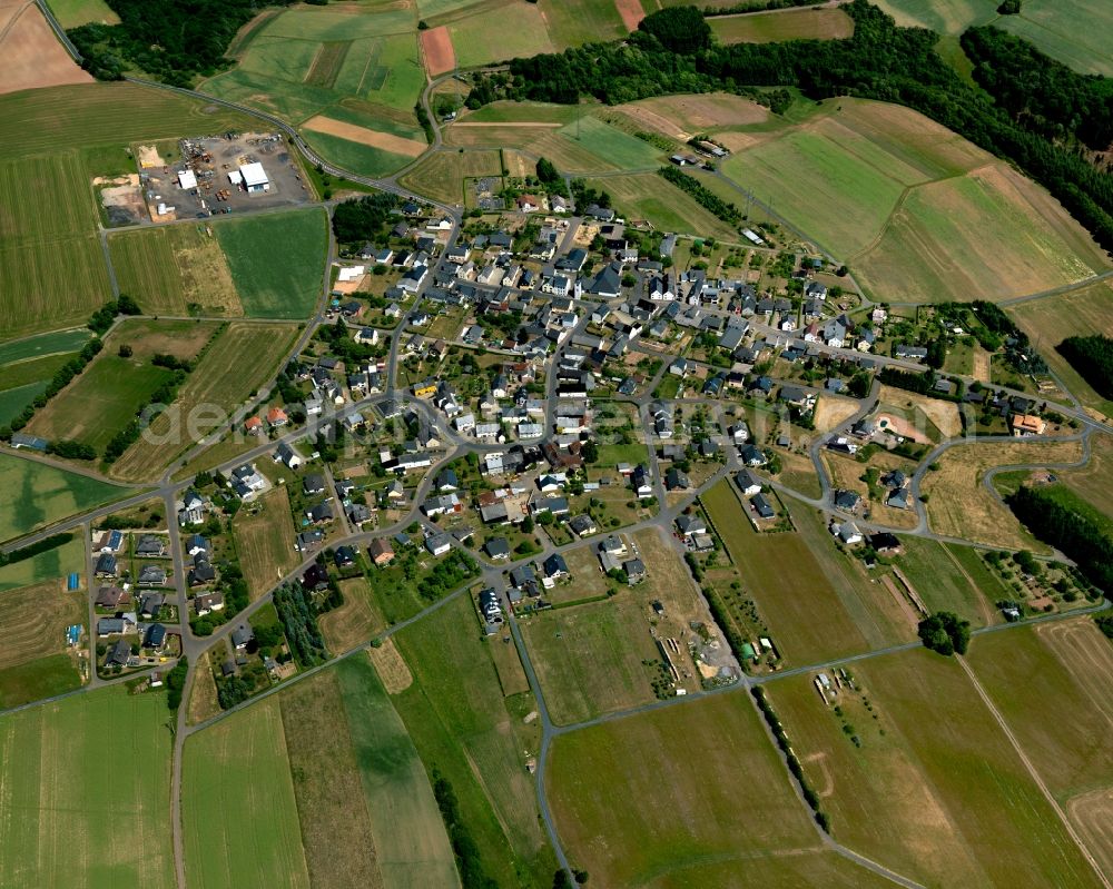 Aerial photograph Beuren (Hochwald) - District in the city in Beuren (Hochwald) in the state Rhineland-Palatinate