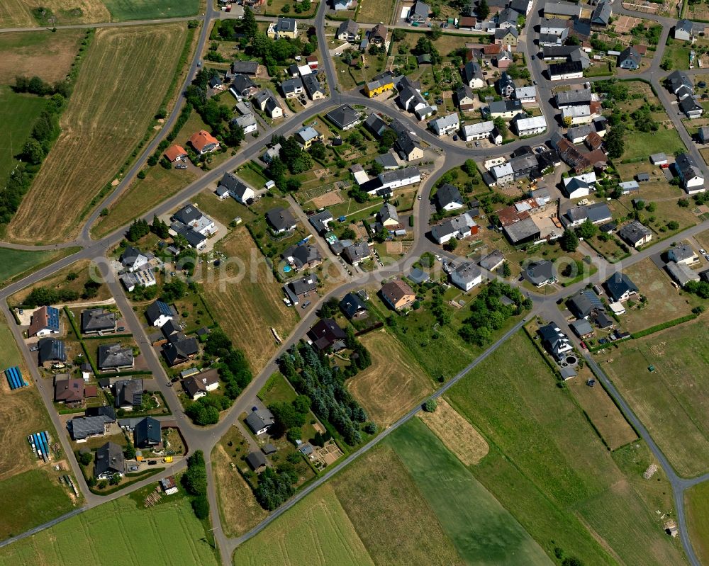 Beuren (Hochwald) from above - District in the city in Beuren (Hochwald) in the state Rhineland-Palatinate