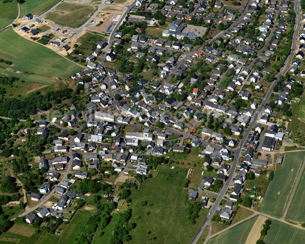 Aerial photograph Buchholz, Boppard - District in the city in Buchholz, Boppard in the state Rhineland-Palatinate