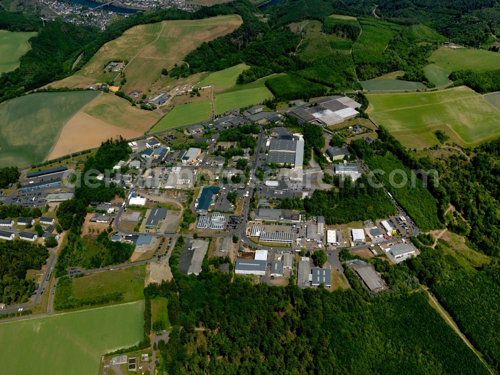 Cochem, Brauheck from the bird's eye view: District in the city in Cochem, Brauheck in the state Rhineland-Palatinate