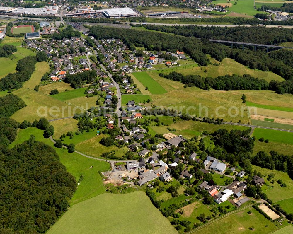 Höhn from the bird's eye view: District in the city in Hoehn in the state Rhineland-Palatinate