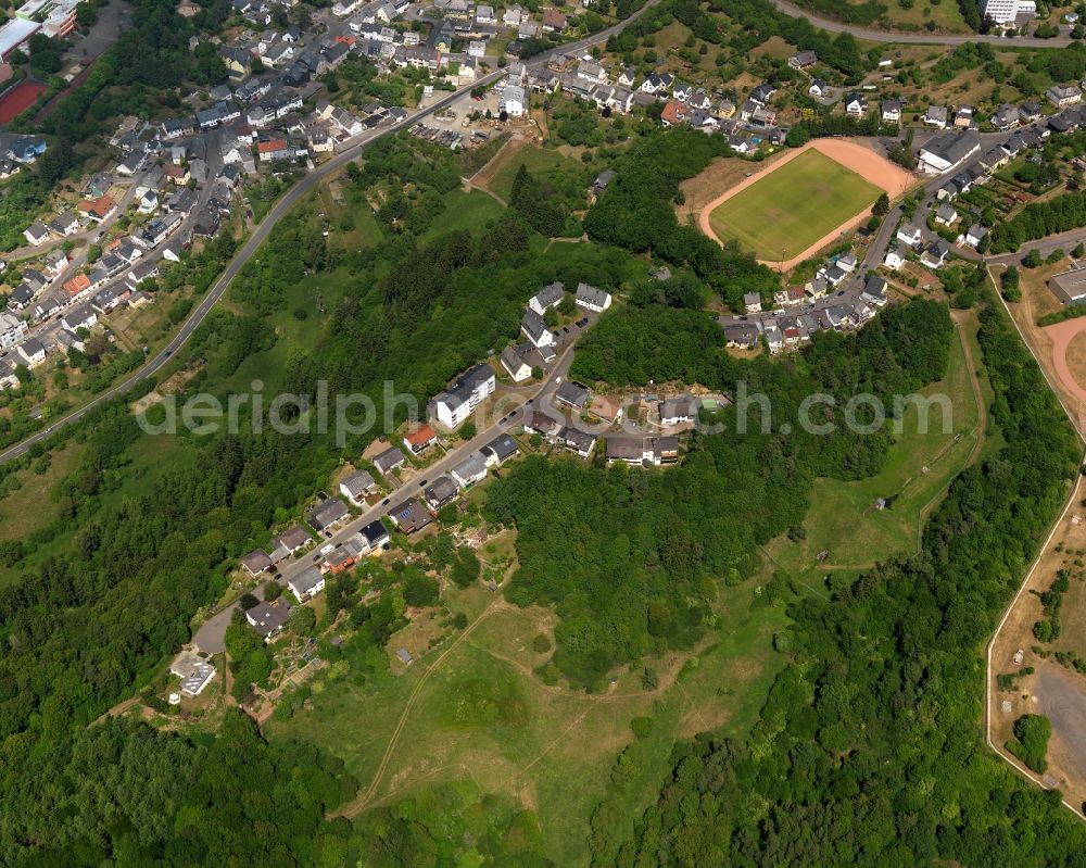 Aerial photograph Idar-Oberstein OT Algenrodt - District within the city limits in Idar-Oberstein OT Algenrodt in Rhineland-Palatinate